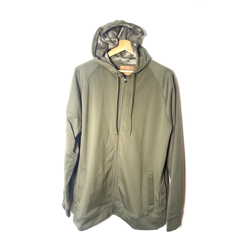Venado Concealed Carry Men's Army Green Camo‎ Zip Up Hoodie Sz L
